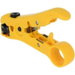 AOUGO Coupe-fil à Dénuder Pour Outil Universel De Dénudage De Câble Coaxial Rond Ou Plat Avec Emballage De Carte Jaune 1 Pièces