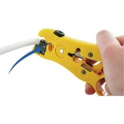 TINOR Pince à Dénuder Pour Câble D'antenne | Câble TV | Câble Coaxial | Câble Réseau | Câble Ethernet | Lames De Coupe Intégrées | Pince à Dénuder Avec Poignée Robuste -Pince et tenaille Soldes 64031992 4