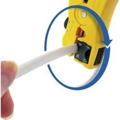 TINOR Pince à Dénuder Pour Câble D'antenne | Câble TV | Câble Coaxial | Câble Réseau | Câble Ethernet | Lames De Coupe Intégrées | Pince à Dénuder Avec Poignée Robuste -Pince et tenaille Soldes 64031992 5