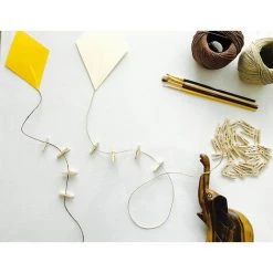 EINEMGELD 60 Mini Pinces En Bois + Ficelle De 100 M, Mini Piquets Pour Décoration, Décoration De Bricolage, Mini Pinces à Linge En Bois, Petits Pinces à Linge Pour Les Loisirs Créatifs, Les Mariages -Pince et tenaille Soldes 64118762 3