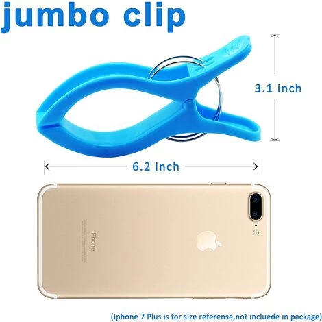 MEZHENG Grosses Pinces à Transat 16*8*2,4cm, Ipow 10PCS Pinces à Linge En Plastique Ressorts Renforcés Epingles à Clips Pour Serviette De Plage/Vêtement/Couettes/Draps,Utilisé Maison Ou Vacances,Multicolores 3 MEZHENG Grosses Pinces à Transat 16*8*2,4cm, Ipow 10PCS Pinces à Linge En Plastique Ressorts Renforcés Epingles à Clips Pour Serviette De Plage/Vêtement/Couettes/Draps,Utilisé Maison Ou Vacances,Multicolores – Image 3