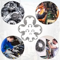 EAUDACè Anneau E-Clip En Acier Inoxydable, 120 Pcs Bague De Retenue Externe Snap Kit, M1,5-M10 Assortiment Circlip Avec Boîte De Rangement, Pour La Rainure De L'arbre De La Machine -Pince et tenaille Soldes 64174732 4