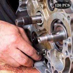 EAUDACè Anneau E-Clip En Acier Inoxydable, 120 Pcs Bague De Retenue Externe Snap Kit, M1,5-M10 Assortiment Circlip Avec Boîte De Rangement, Pour La Rainure De L'arbre De La Machine -Pince et tenaille Soldes 64174732 5