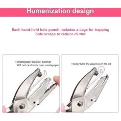 MERéTéET Pince Des Trous Pincez Pince Pince Punch Punch Punch Papier Punch Punch Punch Punch Punch Punch Punch Punch Punch Tool Fournitures 5mm Pour Outils De Bureau 16*7.5cm Rose，KoleZy -Pince et tenaille Soldes 64504347 4