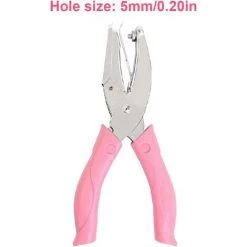 MERéTéET Pince Des Trous Pincez Pince Pince Punch Punch Punch Papier Punch Punch Punch Punch Punch Punch Punch Punch Punch Tool Fournitures 5mm Pour Outils De Bureau 16*7.5cm Rose，KoleZy -Pince et tenaille Soldes 64504347 5