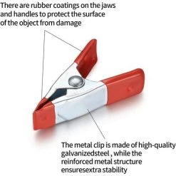AOUGO Pinces à Ressort En Métal, Support De Poignée à Pointe Robuste Recouvert De Caoutchouc, Pinces à Bois Pour Bâche, Camping, Travail Du Bois, Outil De Fabrication De Modèles - 20 Pièces/2 Pouces 8 AOUGO Pinces à Ressort En Métal, Support De Poignée à Pointe Robuste Recouvert De Caoutchouc, Pinces à Bois Pour Bâche, Camping, Travail Du Bois, Outil De Fabrication De Modèles - 20 Pièces/2 Pouces -Pince et tenaille Soldes 64615402 4