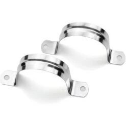 SLBRILLèRE 15 Pièces 304 Acier Inoxydable U-tube Pince 50 Mm Clip Fixation Tube Pour Tuyaux De Gaz Tuyaux En Plastique Tuyaux En Acier Tuyau Pince