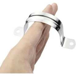 SLBRILLèRE 15 Pièces 304 Acier Inoxydable U-tube Pince 50 Mm Clip Fixation Tube Pour Tuyaux De Gaz Tuyaux En Plastique Tuyaux En Acier Tuyau Pince -Pince et tenaille Soldes 64903658 3