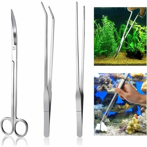 L'FLANEUR Aquarium Kit Outil Accessoires Inox Aquarium Réservoir Eau Plante Pinces Ciseaux Outils Set Poisson Starter Kits ANEUR 1 L'FLANEUR Aquarium Kit Outil Accessoires Inox Aquarium Réservoir Eau Plante Pinces Ciseaux Outils Set Poisson Starter Kits ANEUR