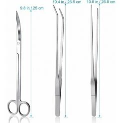 L'FLANEUR Aquarium Kit Outil Accessoires Inox Aquarium Réservoir Eau Plante Pinces Ciseaux Outils Set Poisson Starter Kits ANEUR 8 L'FLANEUR Aquarium Kit Outil Accessoires Inox Aquarium Réservoir Eau Plante Pinces Ciseaux Outils Set Poisson Starter Kits ANEUR -Pince et tenaille Soldes 65356639 4