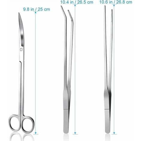 L'FLANEUR Aquarium Kit Outil Accessoires Inox Aquarium Réservoir Eau Plante Pinces Ciseaux Outils Set Poisson Starter Kits ANEUR 4 L'FLANEUR Aquarium Kit Outil Accessoires Inox Aquarium Réservoir Eau Plante Pinces Ciseaux Outils Set Poisson Starter Kits ANEUR – Image 4