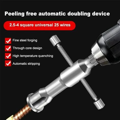 L'FLANEUR Outil De Torsion De Fil, Outil à Dénuder Et à Torsion, Excellent Outil Pour La Réparation électrique, Le Retrait Rapide Et L'enroulement Des Fils ANEUR 3 L'FLANEUR Outil De Torsion De Fil, Outil à Dénuder Et à Torsion, Excellent Outil Pour La Réparation électrique, Le Retrait Rapide Et L'enroulement Des Fils ANEUR – Image 3