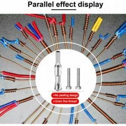 L'FLANEUR Outil De Torsion De Fil, Outil à Dénuder Et à Torsion, Excellent Outil Pour La Réparation électrique, Le Retrait Rapide Et L'enroulement Des Fils ANEUR 8 L'FLANEUR Outil De Torsion De Fil, Outil à Dénuder Et à Torsion, Excellent Outil Pour La Réparation électrique, Le Retrait Rapide Et L'enroulement Des Fils ANEUR -Pince et tenaille Soldes 65361911 4