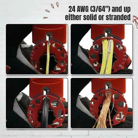 BDD Dénudeur De Fil De Cuivre Portable Dénudeur De Fil Rapide Universel Sûr, Efficace, Simple, Rouge 3 BDD Dénudeur De Fil De Cuivre Portable Dénudeur De Fil Rapide Universel Sûr, Efficace, Simple, Rouge – Image 3