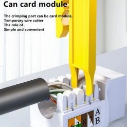 LTS FAFA Mini Pince à Sertir à Dénuder Sertir Le Câble Poinçonner Et éplucher Outil Multifonction Couteau à Dénuder Couteau De Câblage De Câble Réseau -Pince et tenaille Soldes 65413262 4