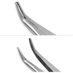 OSQI Pince à Bec Courbé, Pince Acier Extra Longue Avec Coude, Coude 45°, 11" / 280mm -Pince et tenaille Soldes 65504170 3