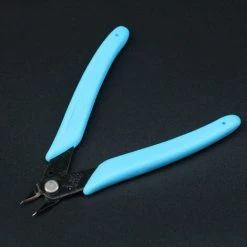 CATHERINE 2PCS Coupe-fil Excentrique à Bouche Inclinée, Outil D'électricien Modèle Pince Ciseaux, (pince 170II, Bleu Clair)