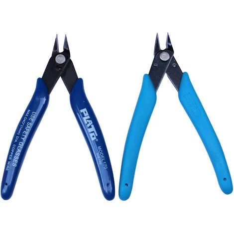 CATHERINE 2PCS Coupe-fil Excentrique à Bouche Inclinée, Outil D'électricien Modèle Pince Ciseaux, (pince 170II, Bleu Clair) 3 CATHERINE 2PCS Coupe-fil Excentrique à Bouche Inclinée, Outil D'électricien Modèle Pince Ciseaux, (pince 170II, Bleu Clair) – Image 3