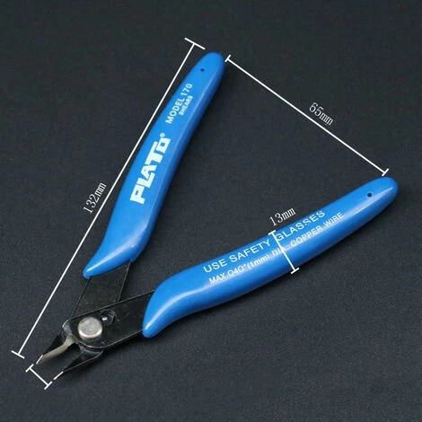 CATHERINE 2PCS Coupe-fil Excentrique à Bouche Inclinée, Outil D'électricien Modèle Pince Ciseaux, (170 Pinces, Bleu Foncé) 2 CATHERINE 2PCS Coupe-fil Excentrique à Bouche Inclinée, Outil D'électricien Modèle Pince Ciseaux, (170 Pinces, Bleu Foncé) – Image 2