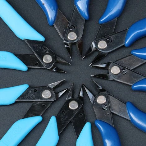 CATHERINE 2PCS Coupe-fil Excentrique à Bouche Inclinée, Outil D'électricien Modèle Pince Ciseaux, (170 Pinces, Bleu Foncé) 4 CATHERINE 2PCS Coupe-fil Excentrique à Bouche Inclinée, Outil D'électricien Modèle Pince Ciseaux, (170 Pinces, Bleu Foncé) – Image 4