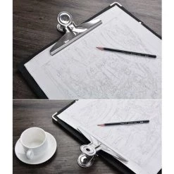 HELLO KITTY BAIN Clips, 2pcs 20cm Classeur En Métal Argenté Pour Fournitures Scolaires De Bureau à Domicile -Pince et tenaille Soldes 65626399 4