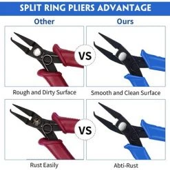 BAICCCF Autres Outils Spécialisés 2 Pièces Pince à Bijoux, Pince à Anneau Fendu Et Pince à Sertir Pour Perles De Bijoux Outils De Fabrication De Bijoux Pour La Réparation De Bijoux 7 BAICCCF Autres Outils Spécialisés 2 Pièces Pince à Bijoux, Pince à Anneau Fendu Et Pince à Sertir Pour Perles De Bijoux Outils De Fabrication De Bijoux Pour La Réparation De Bijoux -Pince et tenaille Soldes 65630577 3