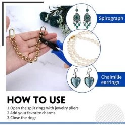 BAICCCF Autres Outils Spécialisés 2 Pièces Pince à Bijoux, Pince à Anneau Fendu Et Pince à Sertir Pour Perles De Bijoux Outils De Fabrication De Bijoux Pour La Réparation De Bijoux 8 BAICCCF Autres Outils Spécialisés 2 Pièces Pince à Bijoux, Pince à Anneau Fendu Et Pince à Sertir Pour Perles De Bijoux Outils De Fabrication De Bijoux Pour La Réparation De Bijoux -Pince et tenaille Soldes 65630577 4