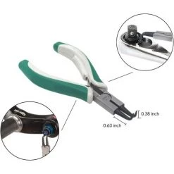 BAICCCF Pince Et Tenaille Ensemble De 4 Mini Pinces à Circlips Pour Circlips Externes/internes Robustes Avec Mâchoire Droite/courbée Pour La Retenue Du Dissolvant D'anneau -Pince et tenaille Soldes 65630745 5