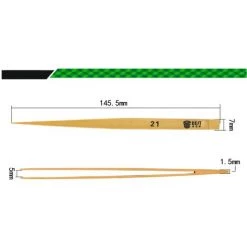 QERSTA Pince à épiler Anti-perte Industrielle Sans Dent Pince à épiler En Bambou Antistatique -Pince et tenaille Soldes 65723932 3