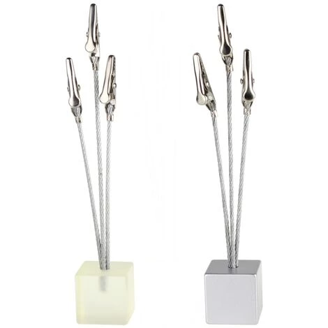LTS FAFA Multifonctionnel Cube Base Memo Clip Clip Avec 3 Pinces Alligator Petits Clips Pour Afficher Les Cartes De Numérotation Photo Incolore 1 LTS FAFA Multifonctionnel Cube Base Memo Clip Clip Avec 3 Pinces Alligator Petits Clips Pour Afficher Les Cartes De Numérotation Photo Incolore