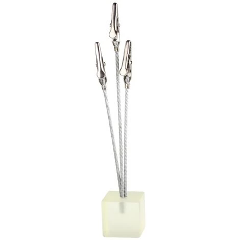 LTS FAFA Multifonctionnel Cube Base Memo Clip Clip Avec 3 Pinces Alligator Petits Clips Pour Afficher Les Cartes De Numérotation Photo Incolore 3 LTS FAFA Multifonctionnel Cube Base Memo Clip Clip Avec 3 Pinces Alligator Petits Clips Pour Afficher Les Cartes De Numérotation Photo Incolore – Image 3