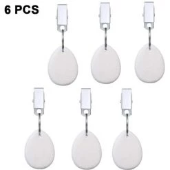 HKLFFJA 6 Pièces Poids De Nappe En Forme De Coeur Poids De Nappe En Pierre Pince En Métal Nappe Pendentif Poids De Table En Pierre Cintres Pour Pique-Nique En Plein Air Famille Dîner Décoration De Table