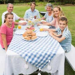 HKLFFJA 6 Pièces Poids De Nappe En Forme De Coeur Poids De Nappe En Pierre Pince En Métal Nappe Pendentif Poids De Table En Pierre Cintres Pour Pique-Nique En Plein Air Famille Dîner Décoration De Table -Pince et tenaille Soldes 65747419 3