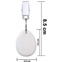 HKLFFJA 6 Pièces Poids De Nappe En Forme De Coeur Poids De Nappe En Pierre Pince En Métal Nappe Pendentif Poids De Table En Pierre Cintres Pour Pique-Nique En Plein Air Famille Dîner Décoration De Table -Pince et tenaille Soldes 65747419 5