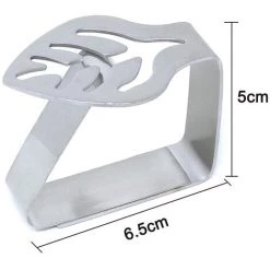 HKLFFJA Lot De 4 Pinces à Nappe En Acier Inoxydable, Pinces à Nappe Antirouille, Support De Nappe Pour Fête De Mariage En Plein Air à La Maison -Pince et tenaille Soldes 65747926 5