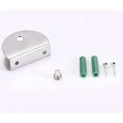 FR-LIFE BR-Vie 4 Pcs Supports En Verre Réglable,Porte-Verre En Acier Inoxydable 304 Pinces à Verre Pour Miroir De Salle De Bain Pour Verre 9-10mm, Fenêtre De Main Courante D'escalier De Balustrade -Pince et tenaille Soldes 65775710 4