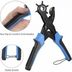 KAEJYIUT Pince Perforatrice Avec Gratuit 2 Extra Large Punch Assiettes Et Règle Pratique, Multi De Dimension De Comprimés Pince -Pince et tenaille Soldes 65810757 5