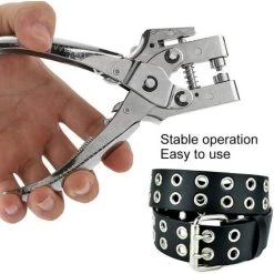 MEZHENG Pince De Perforation En Acier Robuste Avec 100 œillets En Fer De 4 Mm Pour Bâches, Vêtements, Travaux Manuels, Scrapbooking, Perforation -Pince et tenaille Soldes 65889407 3