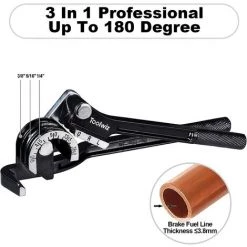 EINEMGELD Cintreuse De Tubes 3 En 1 6-10 Mm 0-180 Degrés Manuel Pour Tubes En Cuivre, Aluminium, Laiton Et Acier Fin, Noir -Pince et tenaille Soldes 65896757 3