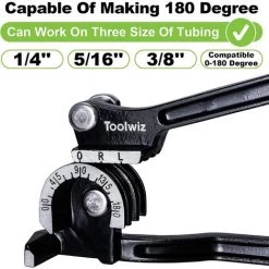 EINEMGELD Cintreuse De Tubes 3 En 1 6-10 Mm 0-180 Degrés Manuel Pour Tubes En Cuivre, Aluminium, Laiton Et Acier Fin, Noir -Pince et tenaille Soldes 65896757 5