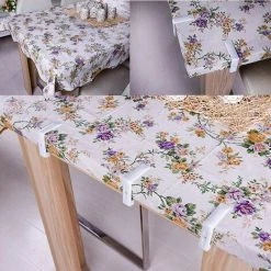 OSQI Lot De 4 Pinces De Nappe En Plastique Blanc Avec Pince Réglable à Haute Tension, épaisseur De Table D'env. 4,5cm, Pince De Table Pour Jardin, Pique-Nique, Fête, Cuisine Et Restaurant. 5,8x5,8x1,5 Cm -Pince et tenaille Soldes 65989111 3