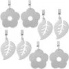 MèREÉTERNEL Poids Pour Nappes,8 Pcs Lest De Nappe Avec Pinces,Pinces à Nappes Boule D'argent,Inoxydable Fleur Clip Pince,Support Pour Nappes,Poids De Nappe De Table Jardin,Pinces Pour Nappes,Pince à Nappe Poids Ternel