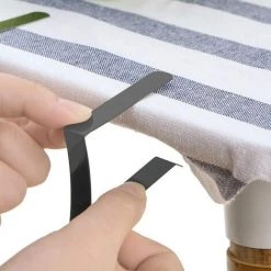 MèREÉTERNEL Clips Pour Nappe, Pince Pour Nappe En Acier Inoxydable Triangulaire Antidérapante (Noir) Ternel -Pince et tenaille Soldes 66085349 3