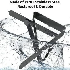 MèREÉTERNEL Clips Pour Nappe, Pince Pour Nappe En Acier Inoxydable Triangulaire Antidérapante (Noir) Ternel -Pince et tenaille Soldes 66085349 4