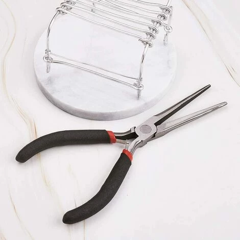 Pince Plate En Acier Trempé Au Carbone - 4.5inch - Pince à Long Bec - Pince Pour La Fabrication De Bijoux - Outil De Réparation Pratique,Adélala 5 Pince Plate En Acier Trempé Au Carbone - 4.5inch - Pince à Long Bec - Pince Pour La Fabrication De Bijoux - Outil De Réparation Pratique,Adélala – Image 5