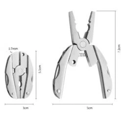 Multi-Outil Pinces Kit Multifonction Outil De Poche Avec étui En Cuir Noir, Multitools Pince Pour Camping, Pêche, Randonnée, Cuisine, Pique-Nique 5*7.2cm,Adélala -Pince et tenaille Soldes 66379590 5