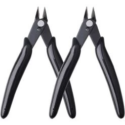 Pinces Coupantes De Côté, Yuanzi 2 Pcs Pinces Coupantes Cisaille Précision Diagonale Pour Câble Électrique, Bijoux (Noir),Adélala