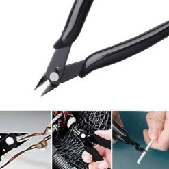 Pinces Coupantes De Côté, Yuanzi 2 Pcs Pinces Coupantes Cisaille Précision Diagonale Pour Câble Électrique, Bijoux (Noir),Adélala -Pince et tenaille Soldes 66380193 4