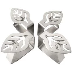 ABCRITAL 4 Pièces En Acier Inoxydable Argenté Épais Pince En Tissu Épais, Soutiende Pince De Nappe, Pinces De Couverture De Table, Supports De Pinces De Nappe Pour Extérieur Et Intérieur 7 ABCRITAL 4 Pièces En Acier Inoxydable Argenté Épais Pince En Tissu Épais, Soutiende Pince De Nappe, Pinces De Couverture De Table, Supports De Pinces De Nappe Pour Extérieur Et Intérieur -Pince et tenaille Soldes 66960483 4