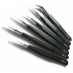FLETéçA Pincette De Précision Antistatique 6PCS Pincettes De Précision Pince De Précision En Acier Inoxydable Antistatique Pour L'électronique,la Réparation De Montres Et D'horloges La Fabrication De Bijoux 7 FLETéçA Pincette De Précision Antistatique 6PCS Pincettes De Précision Pince De Précision En Acier Inoxydable Antistatique Pour L'électronique,la Réparation De Montres Et D'horloges La Fabrication De Bijoux -Pince et tenaille Soldes 66970786 3